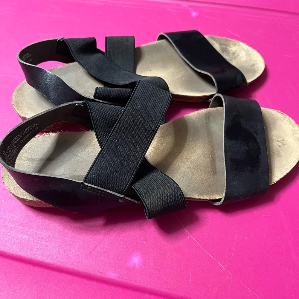 Black Strappy Sandals